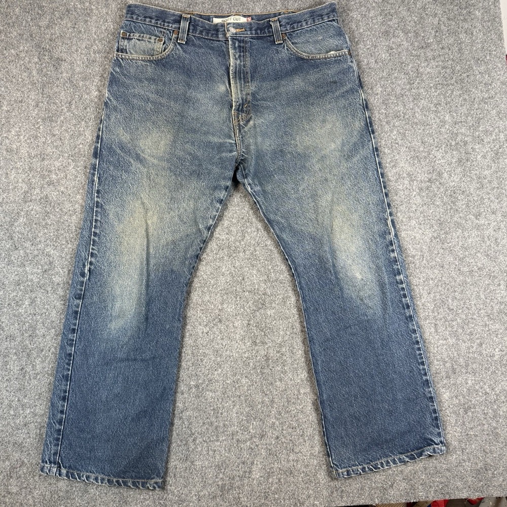 Levis 517 Jean Mens 38x30 Blue Boot Cut Medium Wash Denim Western Cowboy Pants
